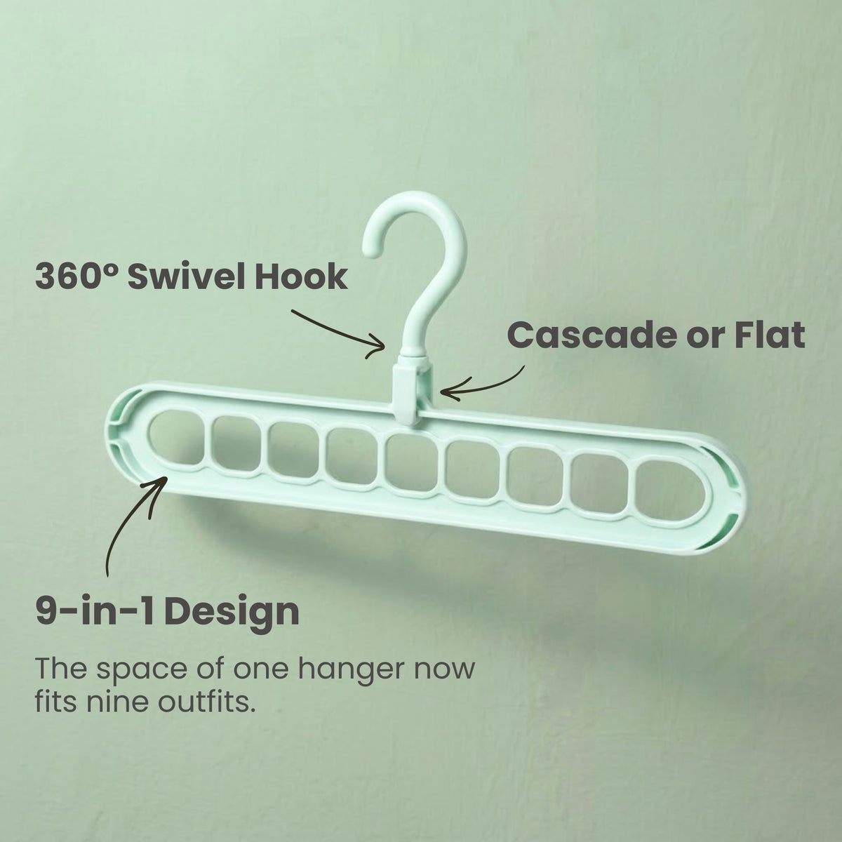 Stacky 9-in-1 Closet Hanger