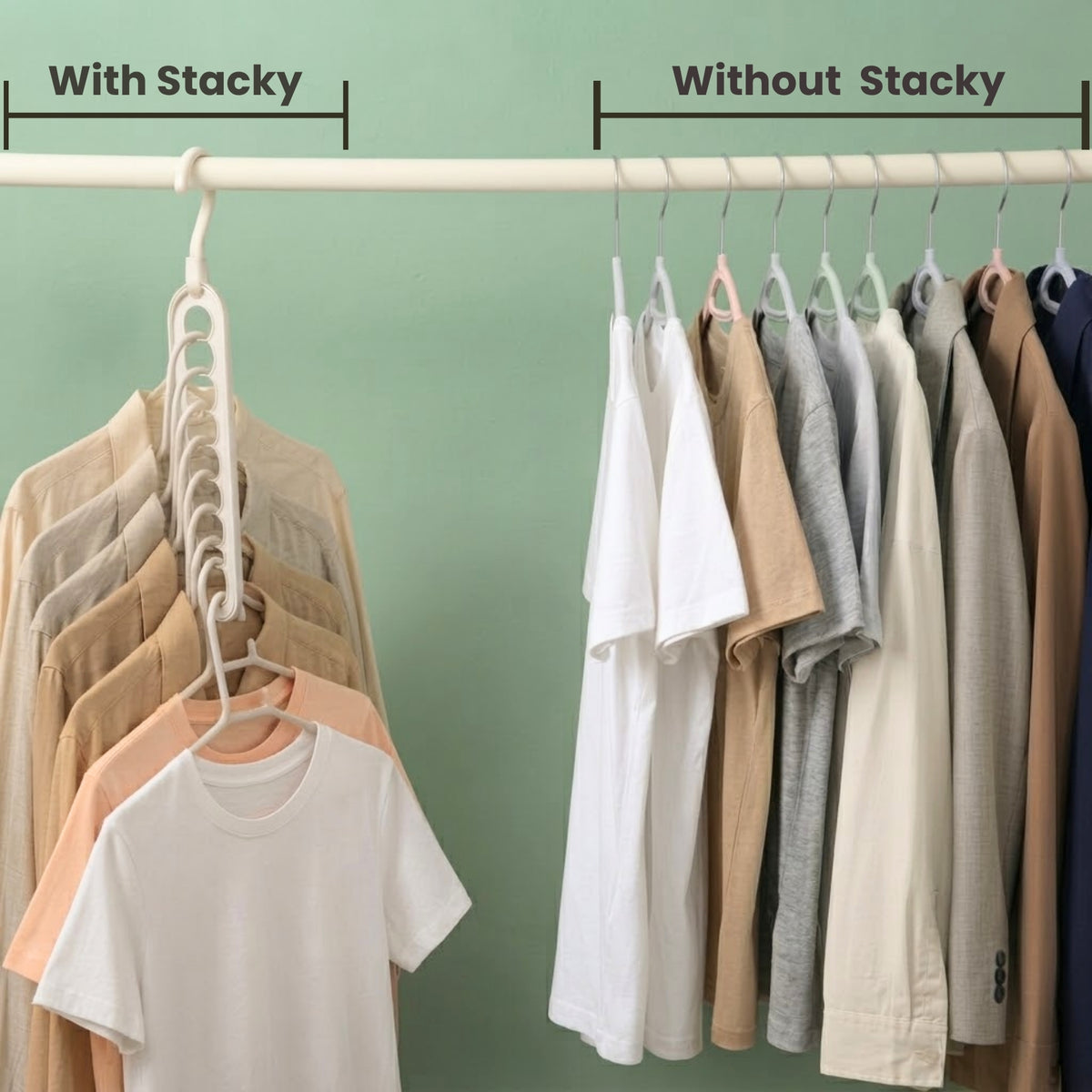 Stacky 9-in-1 Closet Hanger